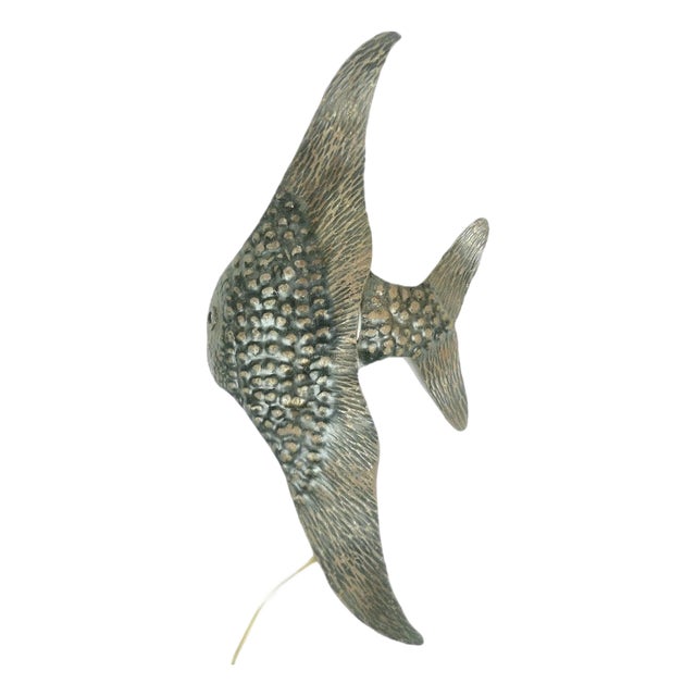 Wall Lighting in the Shape of an Angelfish, 1980s For Sale