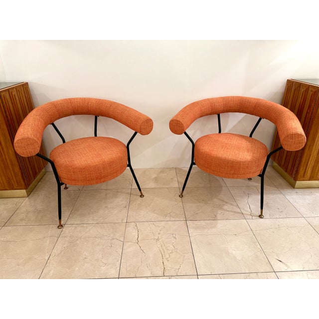 Mid-Century Modern Armchairs by Ipe Bologne, Italy, 1950s For Sale - Image 11 of 13