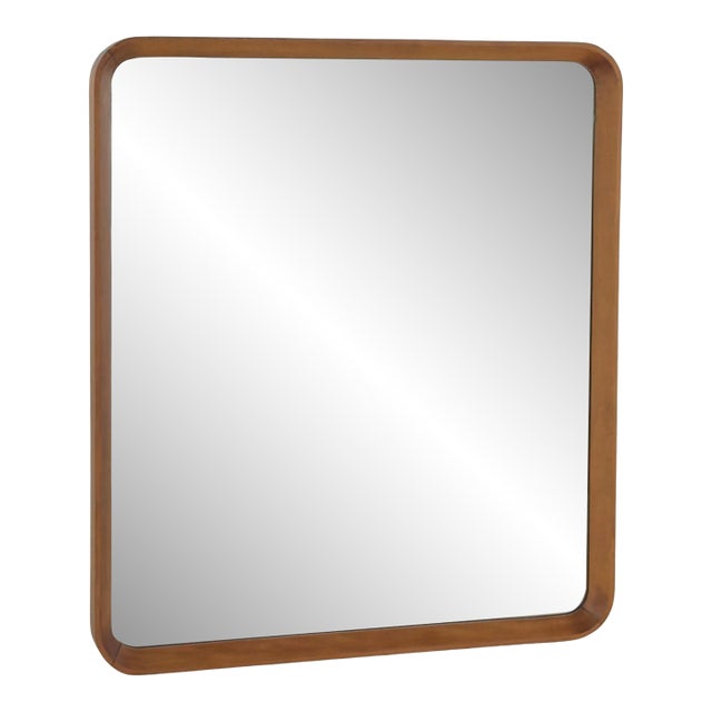 Early 20th Century Large Carved Walnut Mirror From the Max Posnick Furniture Company For Sale