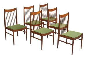 Teak Dining Chairs Model 422 attributed to Arne Vodder for Sibast, Denmark, 1960s Set of 6