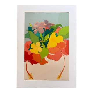 1973 Limited Edition Signed ‘Hibiscus’ Lithograph by Elizabeth Osborne For Sale