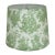 Traditional 10" Sage Toile Drum Lamp Shade For Sale - Image 3 of 4