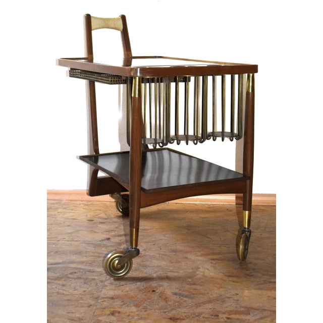 Vintage Austrian Bar Cart, 1950 For Sale - Image 4 of 10