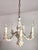 Capodimonte Vintage Hand-Shaped Gilded Five-Light Porcelain Chandelier from Capodimonte, 1940s For Sale - Image 4 of 18