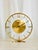 Metal Vintage Art Deco 8-Day Glass and Brass Mantel Clock from Bayard, France, 1930s For Sale - Image 7 of 7
