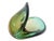 Green Italian Murano Glass Clam Shell Vase For Sale - Image 8 of 8