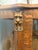 Antique Tiger Oak Curved-Glass China Cabinet With Carved Lion Motifs & Mirrored Crown For Sale - Image 4 of 5
