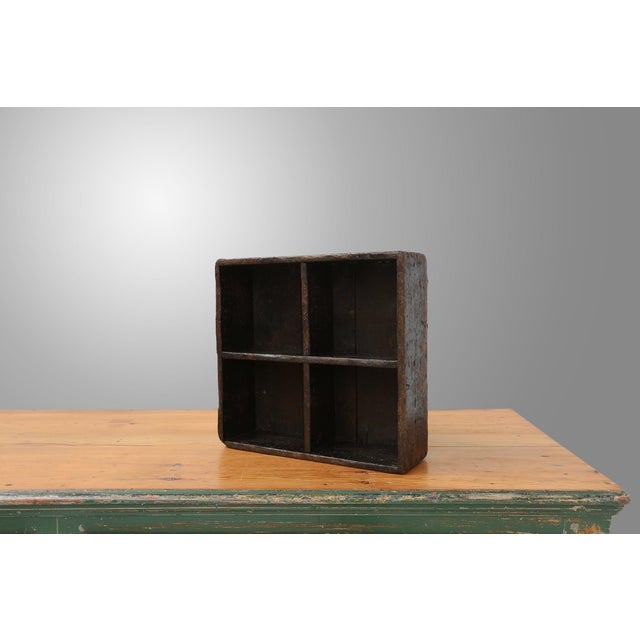 Industrial Wooden Sorting Tray, Belgium, 1920s For Sale - Image 11 of 11