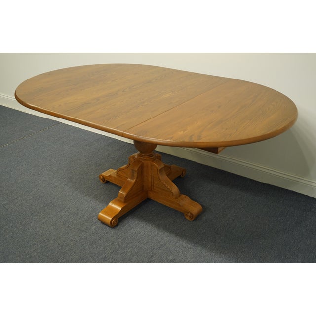 Pennsylvania House Solid Oak Country French 68" Pedestal Dining Table