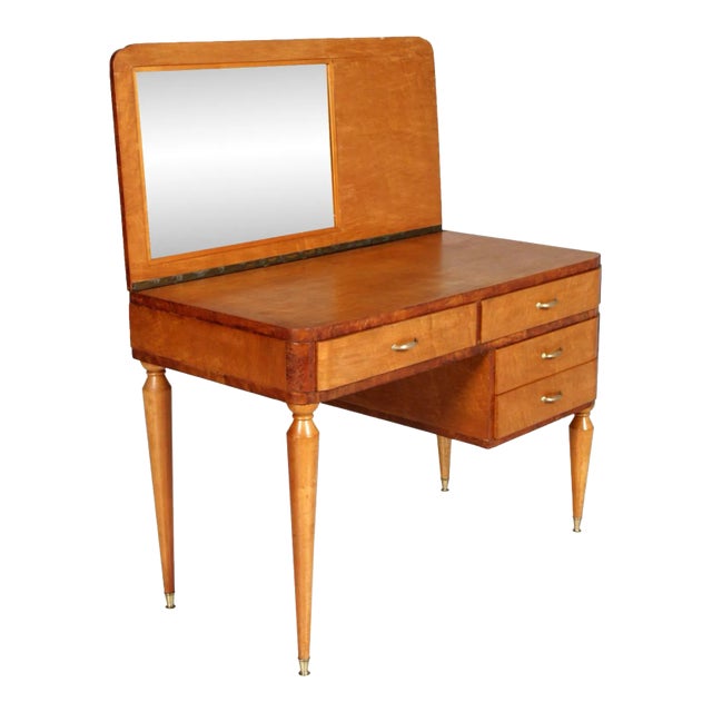 Desk or Dressing Table with Mirror, 1936 For Sale