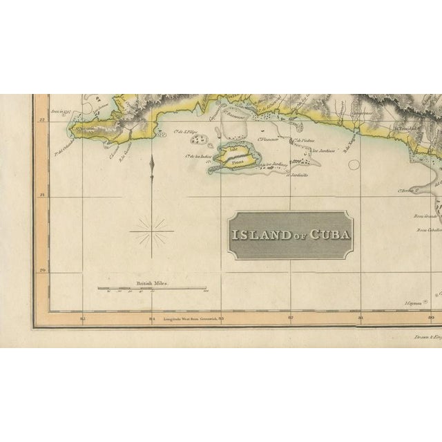 Antique Map of Cuba by John Thomson, 1816 For Sale - Image 6 of 13