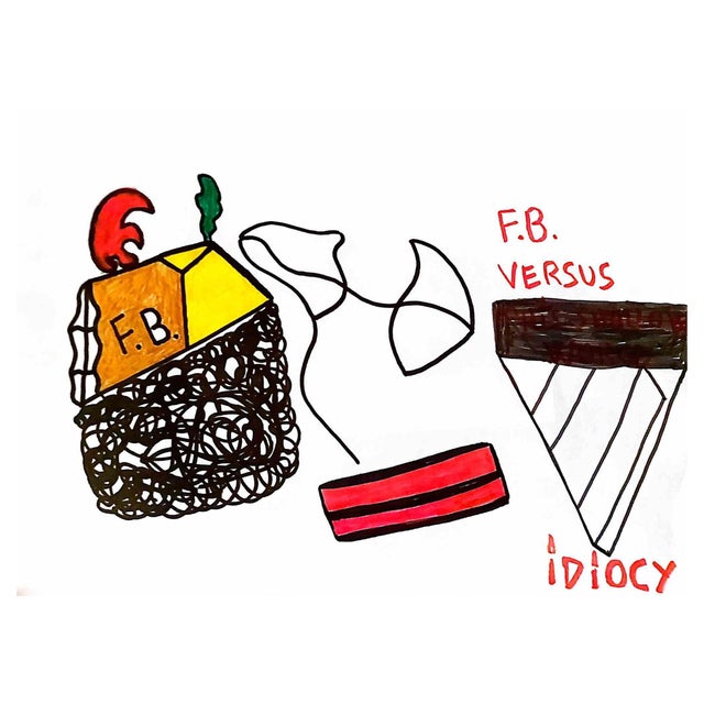 Fred Bugs, Untitled, Mixed Media on Paper, 2022 For Sale