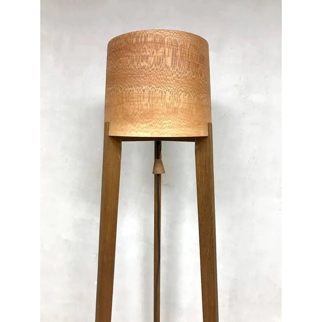 We love dutch design! a beautiful tripod floor lamp designed by erik dutch soil hatters. The oak wood, originating in the...