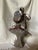 Antique French Art Nouveau Cast Iron Bust of a "Coquette" After Pablo Rigual For Sale - Image 9 of 13