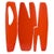 Handcrafted Panama II Hinge Lacquered Screen in Orange Bronze by Reda Amalou Design For Sale - Image 10 of 10