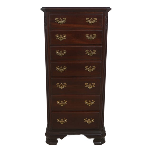 Ethan Allen Cherry 7 Drawer Lingerie Chest Semainier For Sale