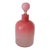 Pink Ombré Hand Blown Glass Bottle With Stopper For Sale