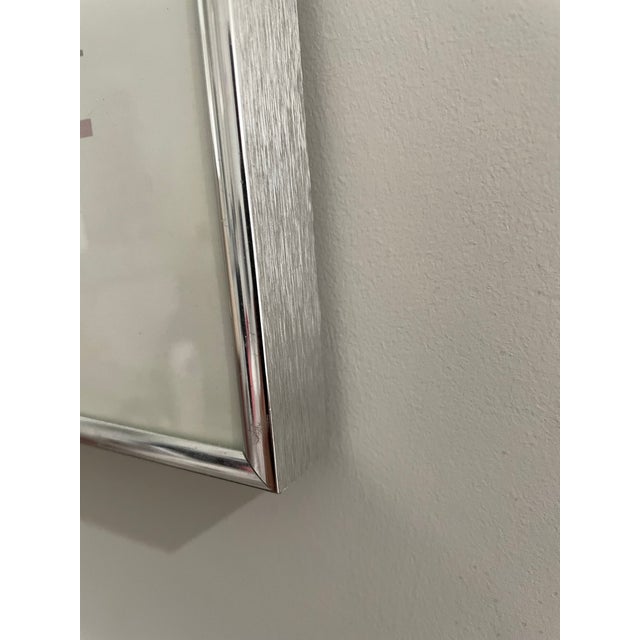 Georgia O'Keeffe Vintage 1980s Framed Georgia O’Keeffe “Light Iris” Museum Poster, Virginia Museum of Fine Arts For Sale - Image 4 of 5