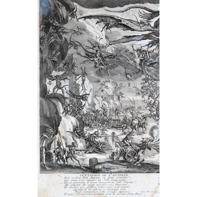 After Jacques Callot, The Temptation of Saint Anthony, Engraving, 17th Century For Sale - Image 4 of 6