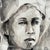 Original signed monochrome watercolor portrait rendered in expressive shades of gray and black, capturing both strength...