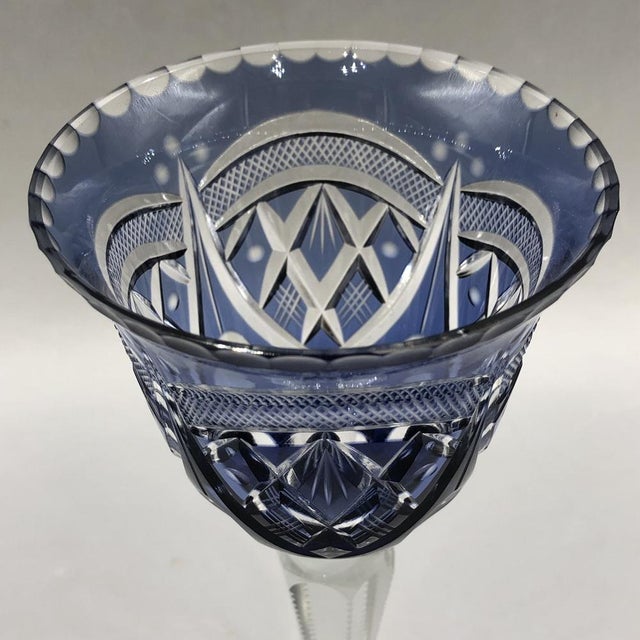 Saint Louis Wine Glasses, 1890s, Set of 2 For Sale - Image 12 of 17