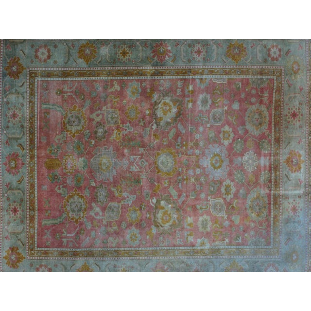 1980s Oushak Rug - 8'3" X 9'8" For Sale - Image 4 of 9