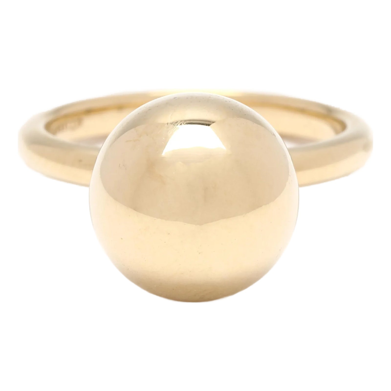 Tiffany Co Large Bead Ring, 18k Yellow Gold, Ring Size Chairish