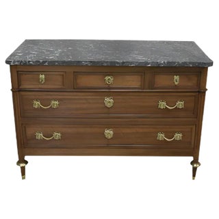 Louis XVI Walnut Chest of Drawers, Late 1700s For Sale