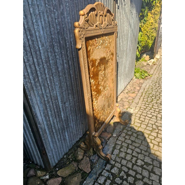 Carved Wooden Fireplace Screen, 19th Century For Sale - Image 6 of 13
