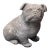 Mid-20th Century English Cast Stone Bull Dog Garden Figure For Sale