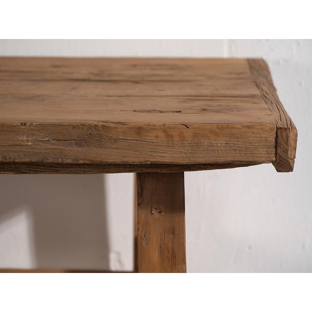 Brown Antique Console Table, 1920s For Sale - Image 8 of 12