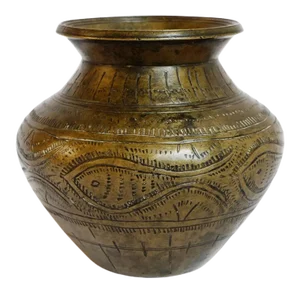 Vintage Bronze Nepal Ritual Vase