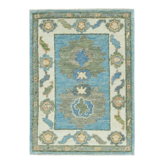 Turkish Oushak Rug 2'3" x 3'1" #17047 For Sale