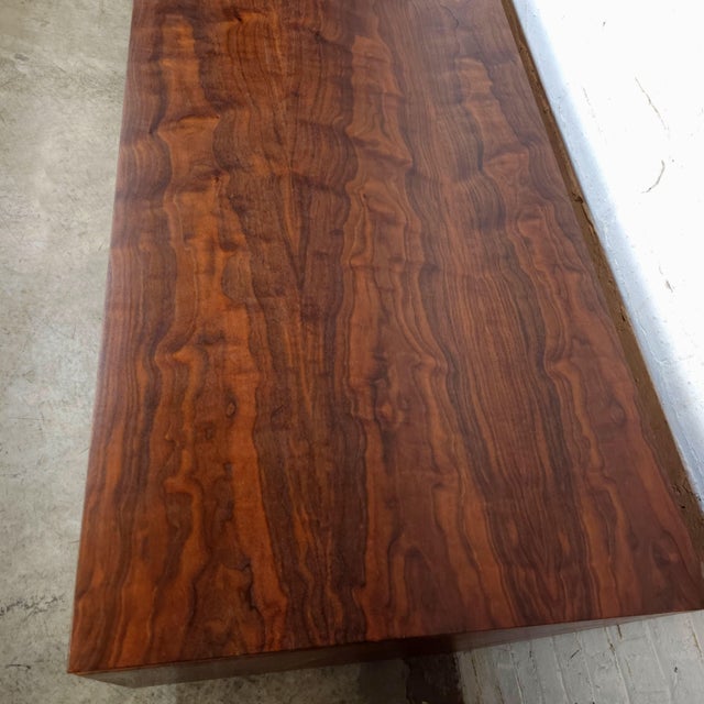 1960s Stately Restored Mid Century Modern Long Dresser Credenza Walnut Young, Attributed For Sale - Image 14 of 18