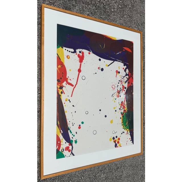 This is a 1968 lithograph poster by artist Sam Francis created for an exhibition at the Smithsonian Institution.Artist &...