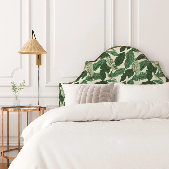 Textile Halsted Bed in Natural Banana Palm, Full/Double For Sale - Image 7 of 7