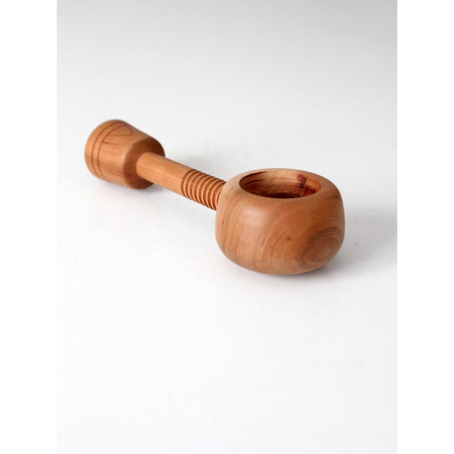 Vintage Mid-Century Turned Wood Nutcracker For Sale - Image 6 of 14