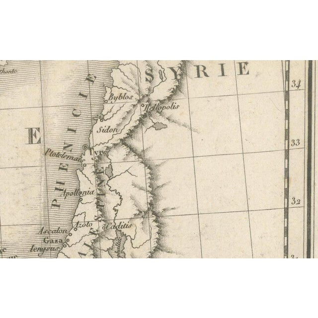 Gold Antique Map of Ancient Egypt, Libya & Syria from Ambroise Tardieu, 1824 For Sale - Image 8 of 12