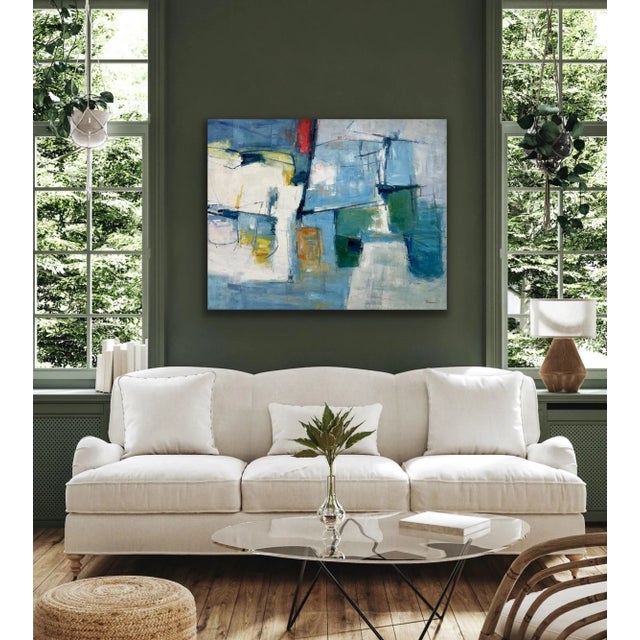 Contemporary Contemporary Abstract Original Oil Painting For Sale - Image 3 of 12