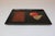 Large tray with Vermont maple cheese board panel by Couroc of Monterey, California (circa 1960s). Composed of a black...