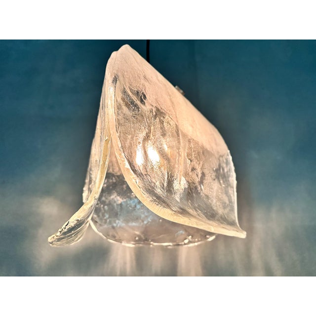 Vintage Pendant Light in Glass from Kalmar, 1970s For Sale - Image 14 of 17