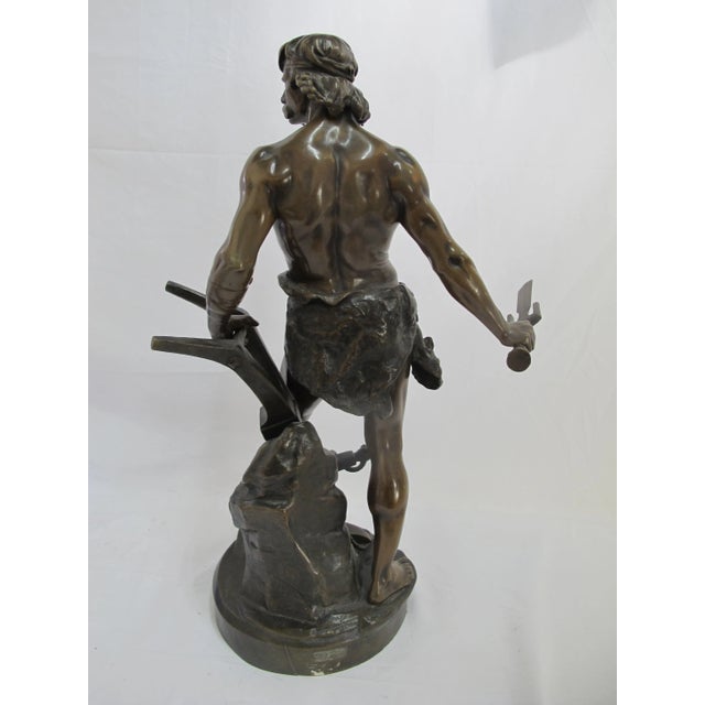 Emile Andre Boisseau French Industrial Bronze Sculpture Ense Et Aratro For Sale In Portland, OR - Image 6 of 10