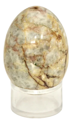 Marbled Stone Egg W/ Stand