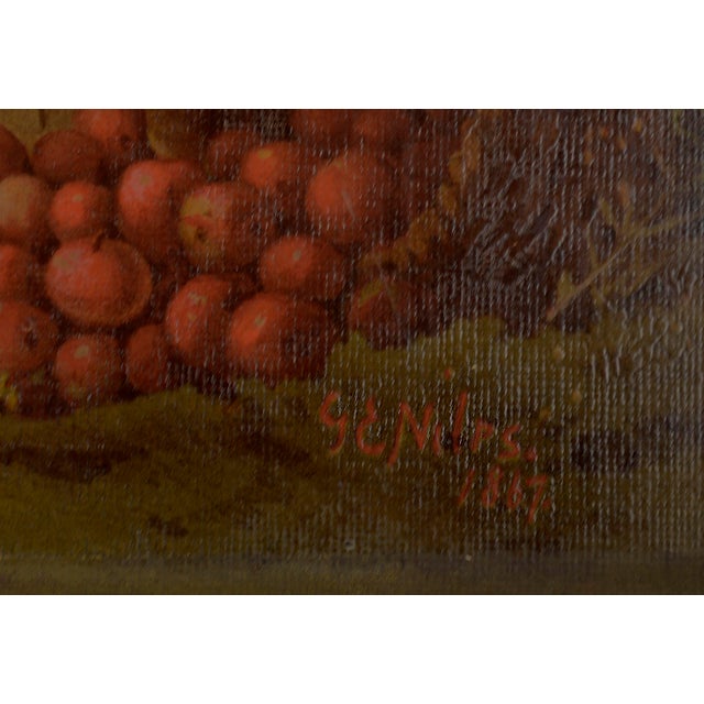 Late 19th Century "Under the Apple Tree", Figurative Chromolithograph After George Niles, 188/250 by Louis Prang For Sale - Image 5 of 7