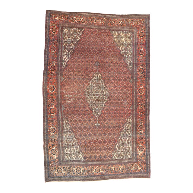 Oversized Antique Persian Bibikabad Rug - 12'11 X 20'00 For Sale