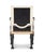 French Tara Shaw for Century Furniture Robert Arm Chair - Black Leather For Sale - Image 3 of 6