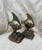 Hollywood Regency Antique Armore Bronze Fish Bookends by L. Bartoli For Sale - Image 3 of 9