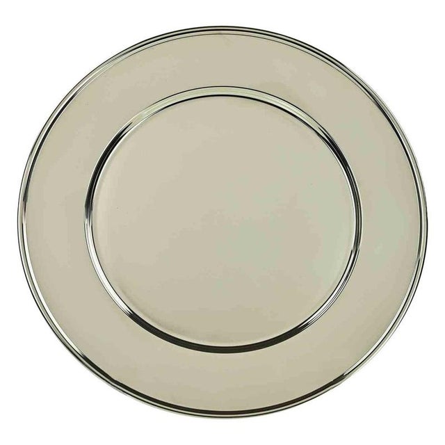 1970s Vintage Silver Plated Centerpiece Serving Plate, Italy, 1970s For Sale - Image 5 of 5