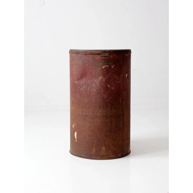 Antique Metal Flour Bin For Sale - Image 6 of 12
