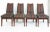 1960s John Keal Brown Saltman Dining Chairs, Set of Four Offered for sale is a refined set of 4 Danish Modern dining...